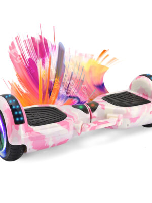 Egazza K5 Camuflagem Rosas Hoverboard Com Bluetooth