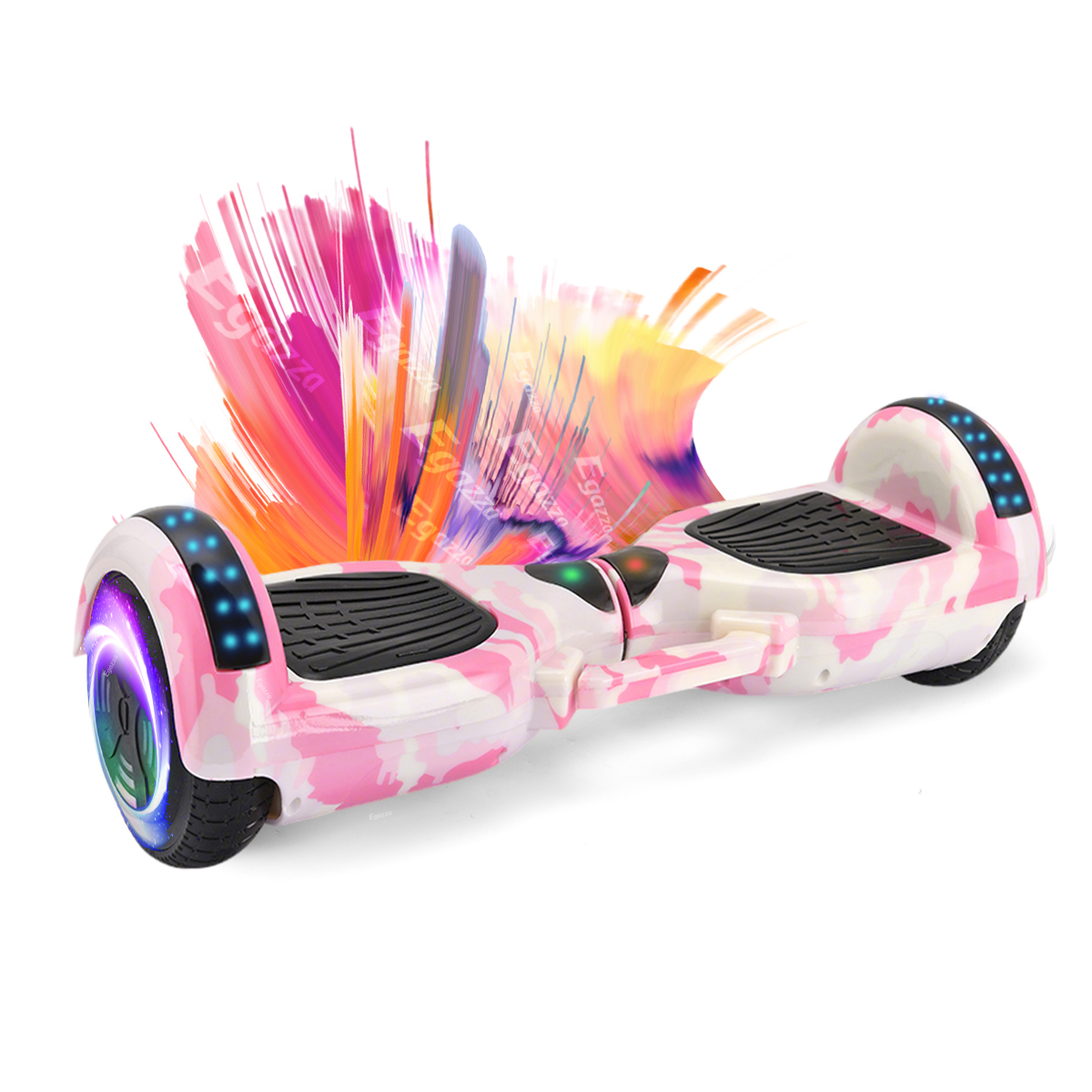 Egazza K5 Camuflagem Rosas Hoverboard Com Bluetooth