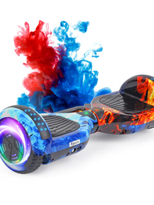 Hoverboard Antech K5 Com Padrão De Gelo E Fogo E Bluetooth