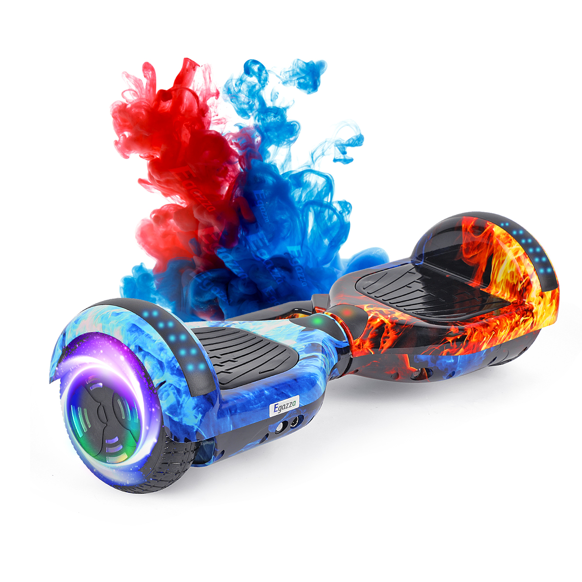 Hoverboard Antech K5 Com Padrão De Gelo E Fogo E Bluetooth