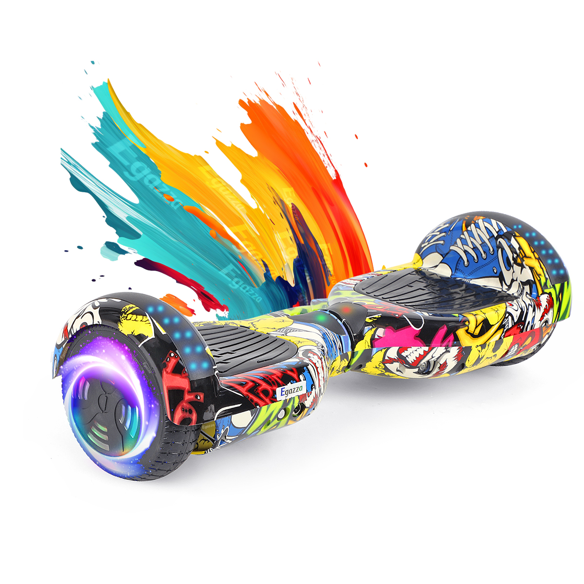 Egazza K5 Hip Hop Scooter Autobalanceada Bluetooth Colorida